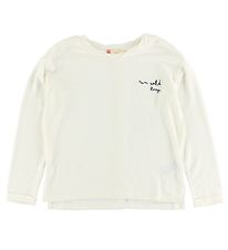 Roxy Pullover - Elfenbein m. Text/Knöpfe
