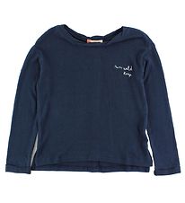Roxy Pullover - Navy m. Text/Knöpfe