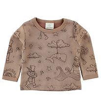 En Fant Blouse - Dusty Rose w. Animals