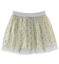 En Fant Tyllkjol - Creme/Grå m. Glitter