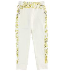 Young Versace Sweatpants - Ivory w. Yellow Pattern