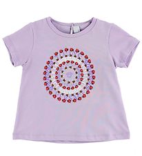 Young Versace T-Shirt - Lavendel m. Logo/Lieveheersbeestjes