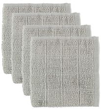 Pippi Washcloths - 4-Pack - Light Grey