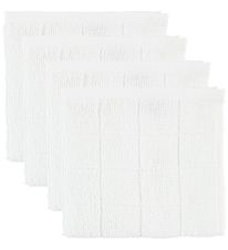 Pippi Gants de toilette - 4 Pack - Blanc