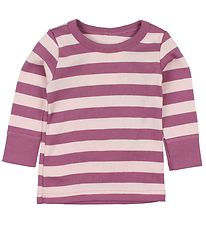 Katvig Classic Blouse - Light Rose/Purple Striped