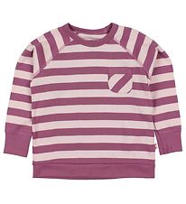 Katvig Classic Blouse - Light Rose/Purple Striped