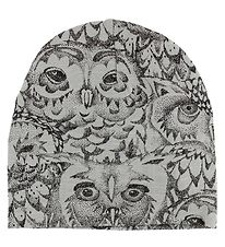 Soft Gallery Húfa - Beanie - Gráar M. Uglur