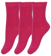 Melton Sokken - 3-pack - Roze