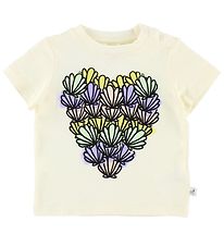 Stella McCartney Kids T-Shirt - Elfenbein m. Muscheln