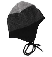 Reima Bonnet - Laine/Polyester - Auva - Noir/Gris Charbon/Gris C