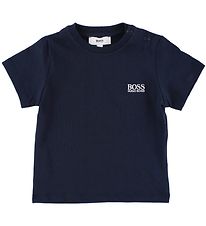 BOSS T-Shirt - Navy m. Logo