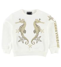 Young Versace Sweatshirt - White w. Seahorses