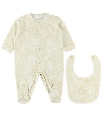 Young Versace Gift Box - Jumpsuit/Bib - Beige w. Print
