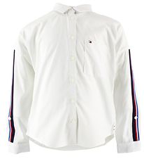 Tommy Hilfiger Shirt - White w. Side Stripe