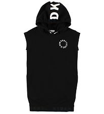 DKNY Hooded Dress - Black w. Print