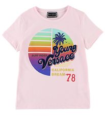 Young Versace T-Shirt - Rosa m. Print