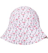 Petit Crabe Bonnet de Bain - Frey - UV50+ - Blanc av. Flamingo