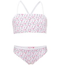 Petit Crabe Bikíní - Louise - UV50+ - Hvítur M. Flamingo