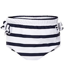 Petit Crabe Swim Diaper - Lea - UV50+ - White/Navy Striped