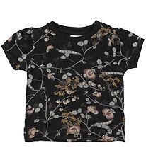En Fant T-shirt - Gate - Black w. Flowers