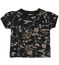 En Fant T-shirt - Gate - Svart m. Blommor