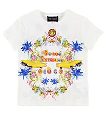 Young Versace T-Shirt - Wei m. Autos/Farben