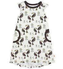 Katvig Dress - Ivory/Brown w. Toucans