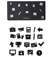 Design Letters Icnes - Bureau - Noir