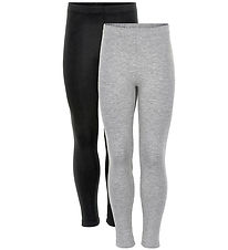 Minymo Leggings - 2-pack - Svart/Gr