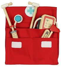 PlanToys Ensemble de Jeu - Bois - Sac de Docteur