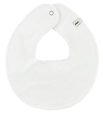 Pippi Baby Teething Bib - Round - White