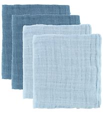 Pippi Baby Muslin Cloths - 4-Pack - 65x65 - Blue/Light Blue