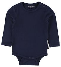 Minymo Romper l/s - Bamboe - Navy