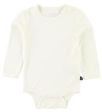 Minymo Romper l/s - Bamboe - Wit