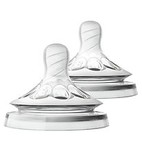 Philips Avent Baby Bottle Nipples - 2-Pack - Natural - Medium Fl