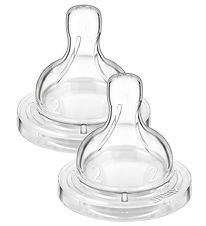 Philips Avent Baby Bottle Nipples - 2-Pack - Classic+ - Slow Flo