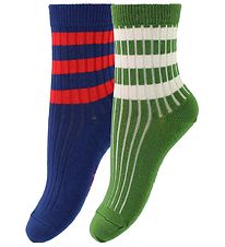 Molo Socks - 2-Pack - Nickey - Green/Dark Blue