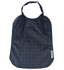 Smallstuff Bib - Large - Navy w. Elephants