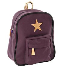 Smallstuff Preschool Backpack - Plum w. Gold Star