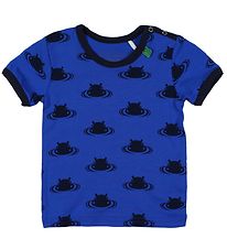 Freds World T-shirt - Blue w. Hippos