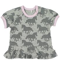 Freds World T-shirt - Grey Melange w. Horses