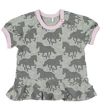 Freds World T-Shirt - Grijs Gevlekt m. Paarden