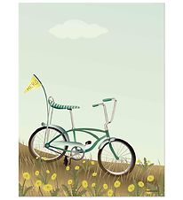 Vissevasse Poster - 30x40 - Bike With A Flag