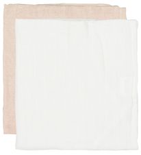 CAMA Copenhagen Muslinfiltar - 2-pack - 65x40 cm - Vit/Rosa