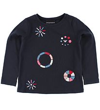 Emporio Armani Tröja - Marinblå m. Mönster