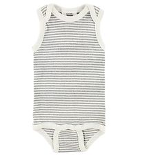 Joha Bodysuit Sleeveless - Grey/Ivory Striped