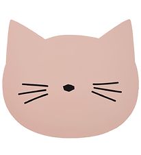 Liewood Ruokailualusta - Aura - Silikoni - Vaaleanpunainen kissa