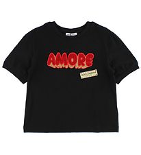 Dolce & Gabbana T-Shirt - Zwart m. Amore