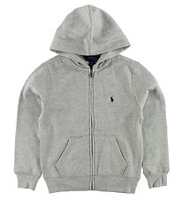 Polo Ralph Lauren Kapuzenjacke - Sweat - Graumeliert m. Logo