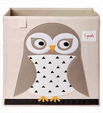 3 Sprouts Storage Box - 33x33x33 - Owl